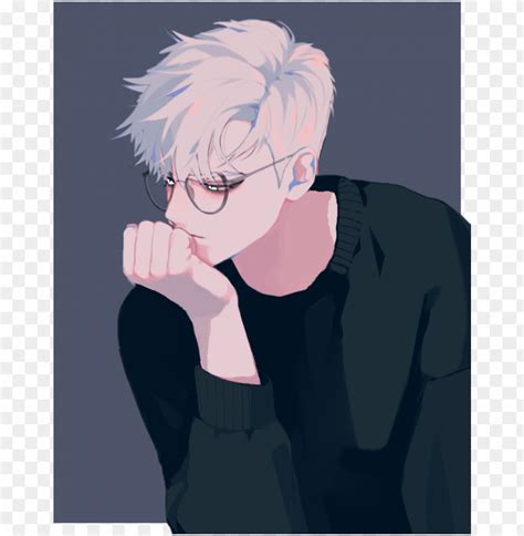 Dude White Hair Anime Boy White Hair Png Image With Transparent Background Toppng