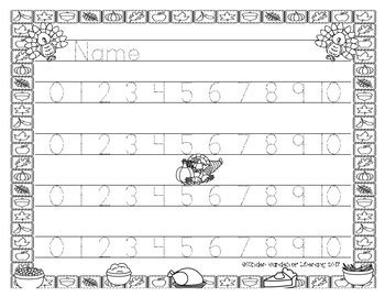 Tracing Numbers 0-10 by Kinder-Garden of Literacy | TpT