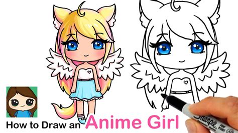How To Draw An Anime Cute Girl Easy Gacha Life Inspired
