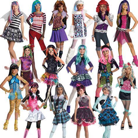 Girls Monster High Viperine Gorgon Costume Halloween Fancy Dress Kids