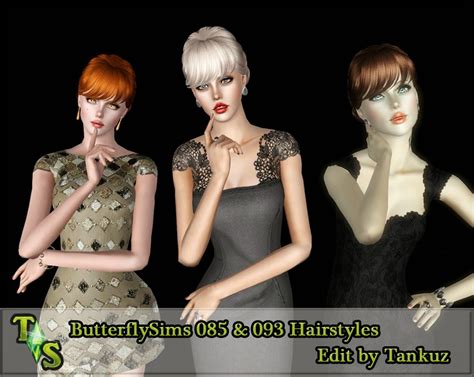 Butterflysims 085 And 093 Hairstyles Edit By Tankuz Emily Cc Finds