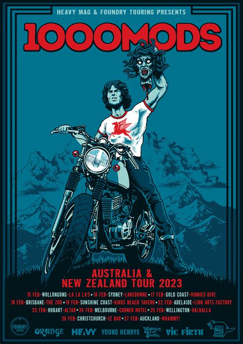 Buy Mods GR Australia New Zealand Tour Wollongong W Jack Harlon And The Dead