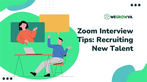 Zoom Interview Tips Recruiting New Talent Wegrowva