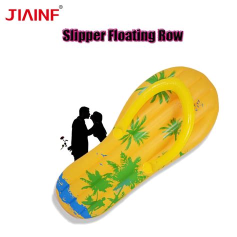 Jiainf 2018 Latest Beach Party Inflatable Type Slipper Pool Float For
