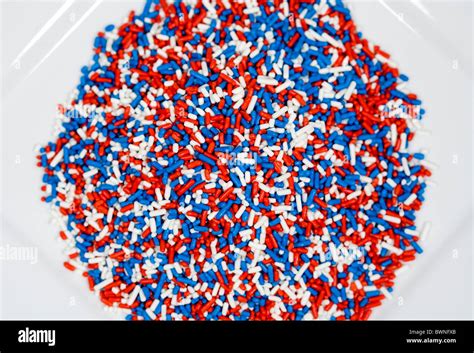 Red White And Blue Sprinkles Stock Photo Alamy
