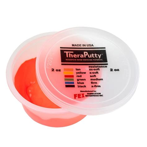 Cando Theraputty Exercise Putty 2 Oz Red Soft Soft Hand Exercise Putty