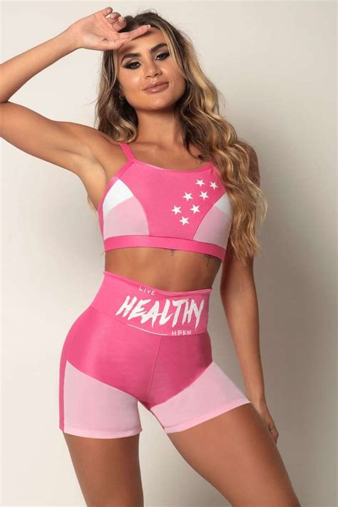 scrunch butt short victory pink hipkini fitness freak fashion