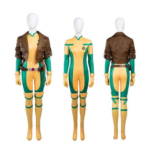 2019 Hot Movie X Men Rogue Cosplay Costume High Quality Jacket Jumpsuit
