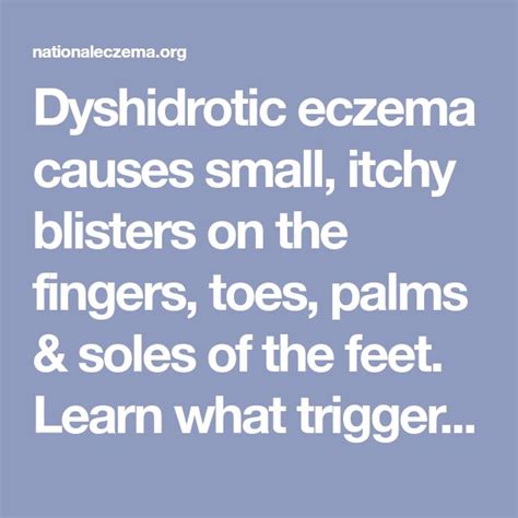 Dyshidrotic Eczema Causes Small Itchy Blisters On The Fingers Toes