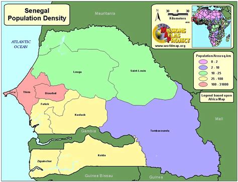 Senegal Population Map Eps Illustrator Map Vector Maps Gambaran