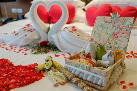 Premium Photo Wedding Bed Thailand Wedding Romantic Bed