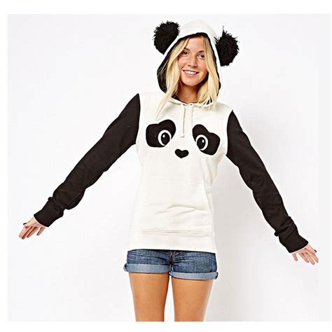 Panda Hoodies Women Men Spring Autumn Pullover Hoody Jacket Hippie