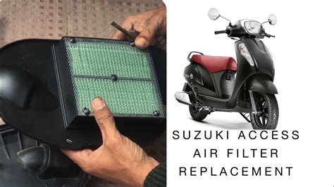 Suzuki Access 125 Air Filter Replacement Youtube