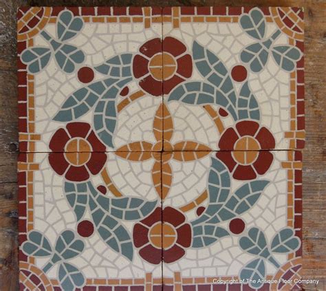 205m2 220 Sq Ft Mosaic Themed Ceramic Floor C1930 The Antique