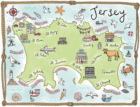 Just Havent Met You Yet Map Of Jersey — Sophie Cousens