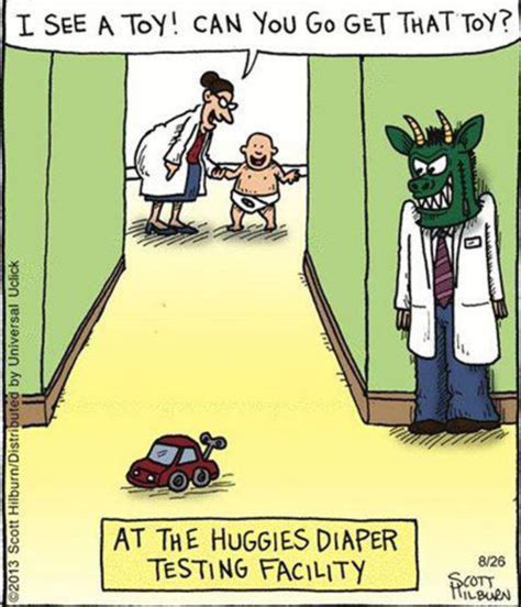 Funny Cartoon Huggies Diaper Testing Funny