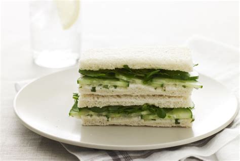 Cucumber And Watercress Tea Finger Sandwiches Recipe In Finger