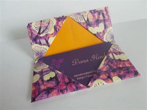 How To Fold An Origami Business Card Holder