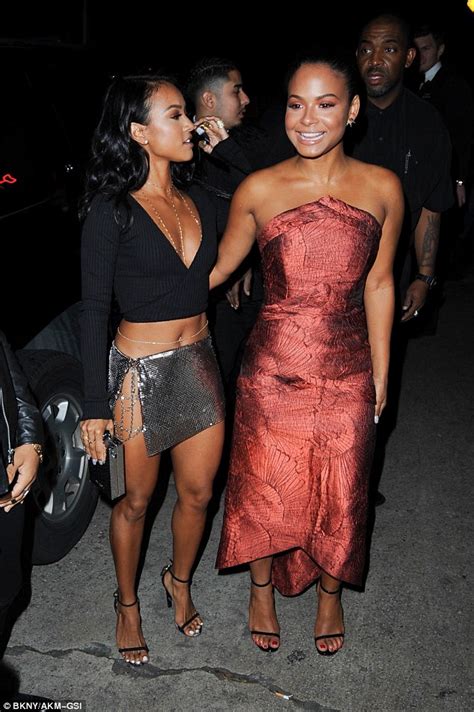 Karrueche Tran Parties With Christina Milian At Gq Party Daily Mail