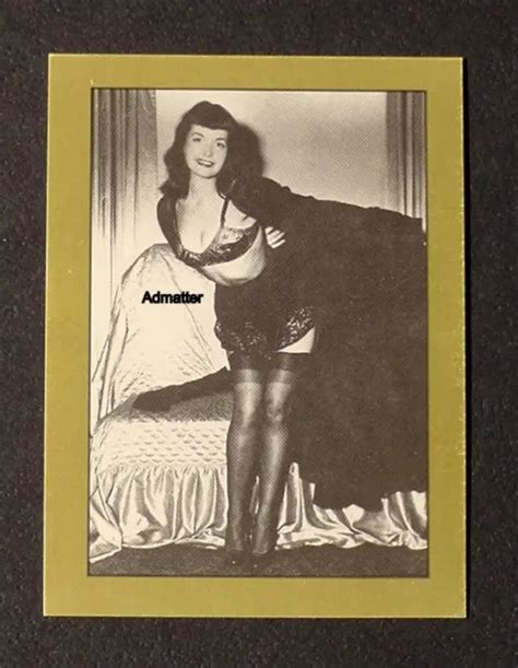 BETTIE PAGE VINTAGE Trading Puzzle Card Bending Over Photo Sexy Pinup