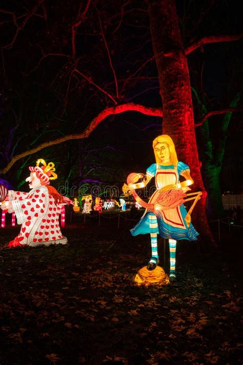 Alice In Wonderland Lantern Festival Southwark Park London Uk