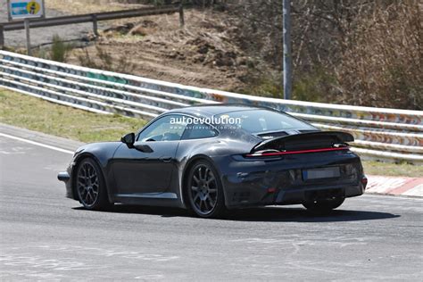 2023 Porsche 911 Hybrid Prototype Spied While Driven Hard On The