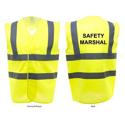 Safety Marshal Hi Vis Vests Yellow And Orange Hi Vis Workwear