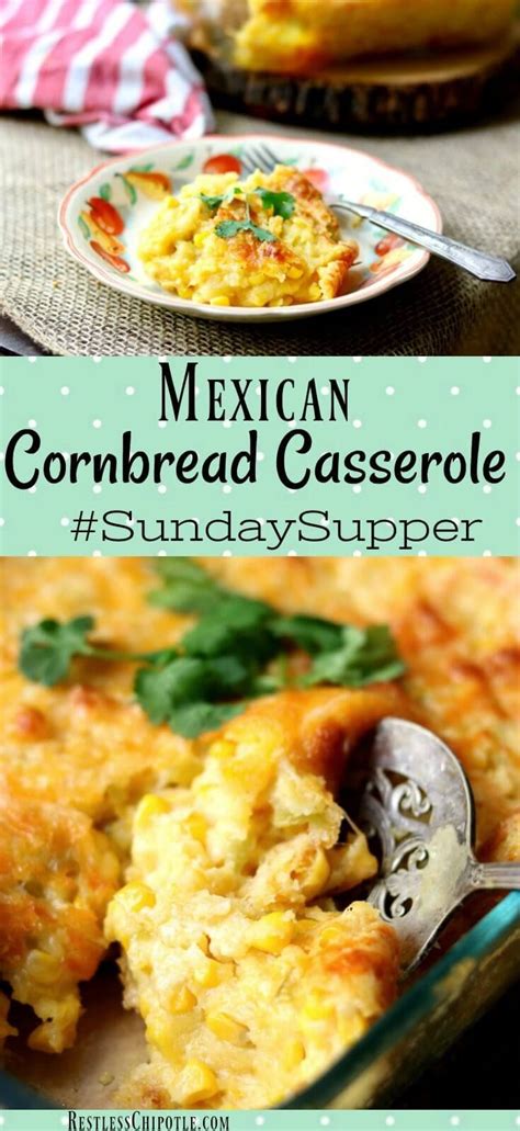 1 1/2 cups buttermilk, 3 large eggs, 1/3 cup chopped fresh basil, 2 cups yellow cornmeal, 1 cup all purpose flour, 1/2 cup sugar, 4 teaspoons baking powder, 1 teaspoon salt, 1/2 cup (1 stick) chilled unsalted. Cornbread Casserole Recipe with a Tex-Mex Twist | Mexican ...