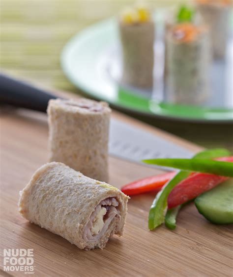 Turkey Cream Cheese Cranberry Sushi Rolls Great Nude Food Lunch