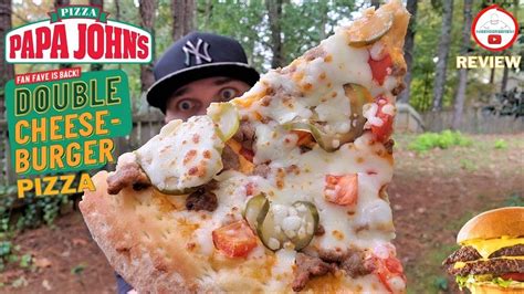 Papa John S® Double Cheeseburger Pizza Review 🍔🍔🍕 2020 Youtube