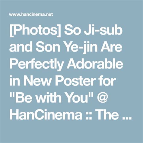 The Text Reads Photos So J Sub And Son Ye In Are Perfectly