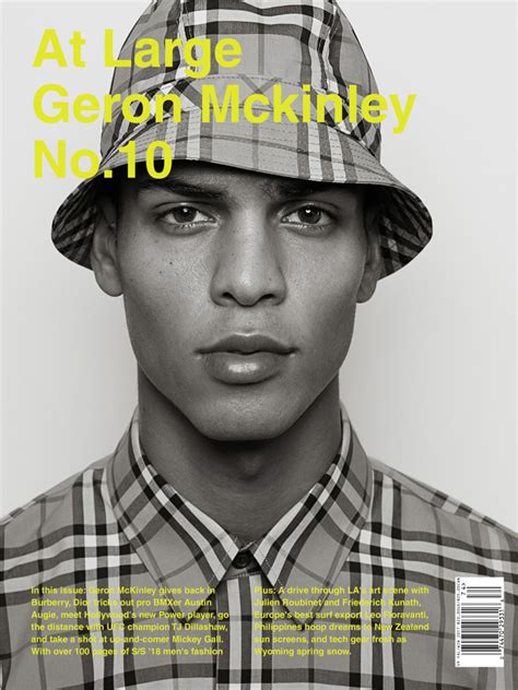 Geron Mckinley Geron Mckinley In Cover Of At Large Magazine By Randall