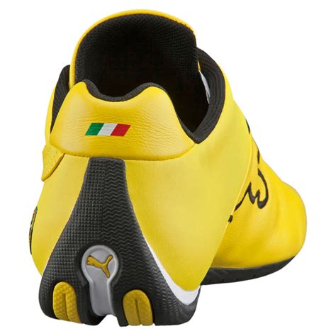 Puma Ferrari Future Cat Leather Mens Shoes In Yellow For Men Lyst