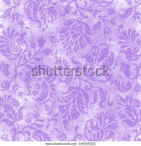 Vintage Pastel Purple Floral Tapestry Stock Illustration 144309232