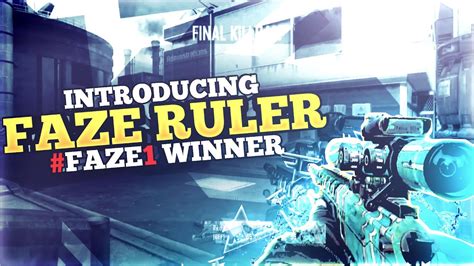 Faze1 Winner Introducing Faze Ruler By Faze Barker Youtube