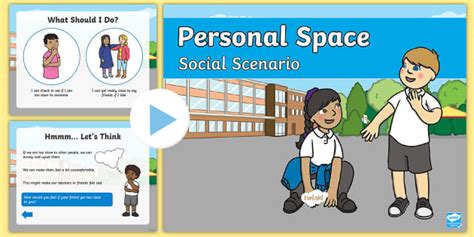 Personal Space Social Scenario Powerpoint Teacher Made