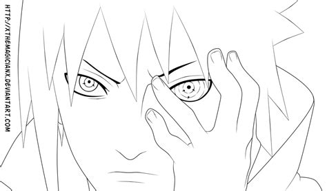 Naruto 674 Sasuke Rinnegan Lineart By Xthemagicianx On Deviantart