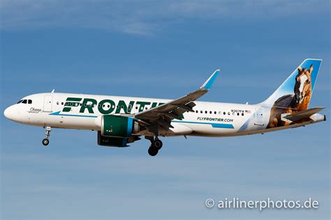 N307fr Frontier Airlines Airbus A320 251n Cn 7472 La Flickr