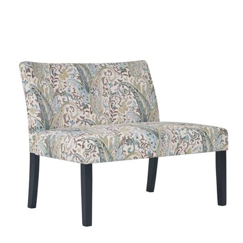 Handy Living Courteney 405 In Sky Blue Multi Paisley Fabric 2 Seat