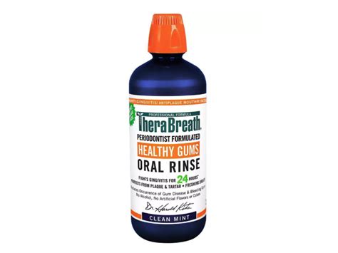 Therabreath Healthy Gums Oral Rinse Clean Mint 338 Fl Oz 1 L