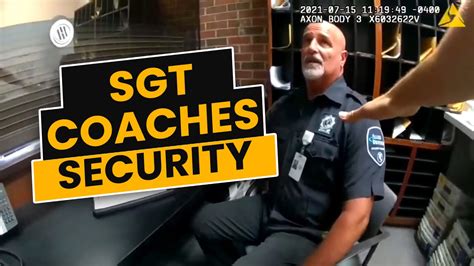 Sgt Coaches Security Guard To Mask His Crime Youtube