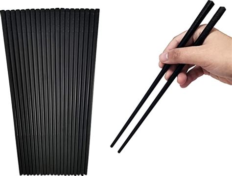 10 Pairs Chopsticks 95 Inch No Slip Fiberglass Chopsticks Resuable Dishwasher Safe