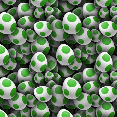 Mario Yoshi Egg Pattern