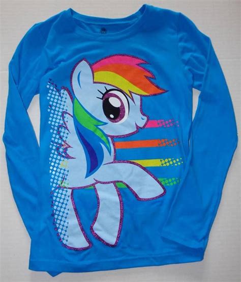 My Little Pony Girls 7 8 10 12 14 16 Tee Shirt Top Rainbow Dash Pinkie