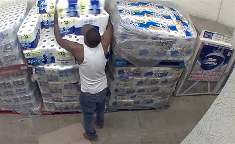 Video Man Caught On Camera Stealing Toilet Paper From Fresh Value