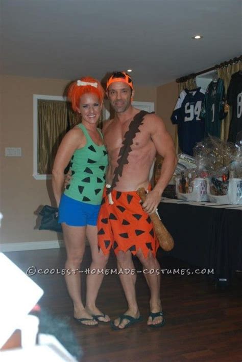 Pebbles And Bam Bam Pebbles Costume Was Made Using A Green Tank Top