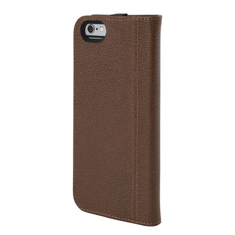 Dark Brown Leather Icon Wallet For Iphone 6s Hex