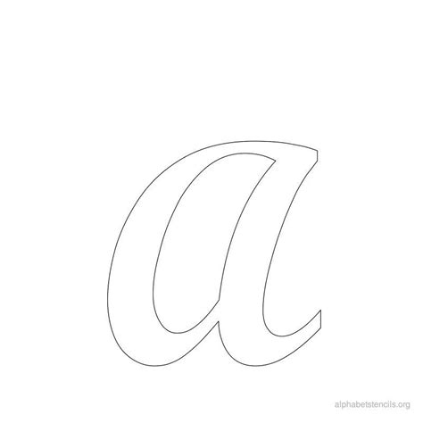 Free Printable Cursive Letter Stencils Best Letter Cursive