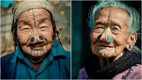 The Apatani Tribe Women And Their Startling Nose Plugs