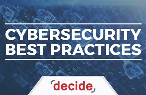 Cybersecurity Best Practices Decide Consulting